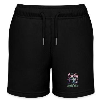 Nähen - Kinder Organic Joggingshorts Mini Bolter von Stanley/Stella - Schwarz - Vorne