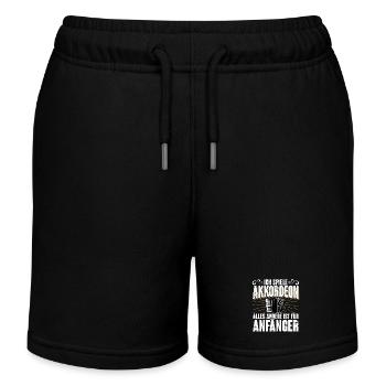 Akkordeon - Kinder Organic Joggingshorts Mini Bolter von Stanley/Stella - Schwarz - Vorne