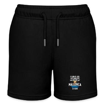 Ich Bin Es Leid Aufzuwachen Und Nicht Auf Mallorca - Kinder Organic Joggingshorts Mini Bolter von Stanley/Stella - Schwarz - Vorne