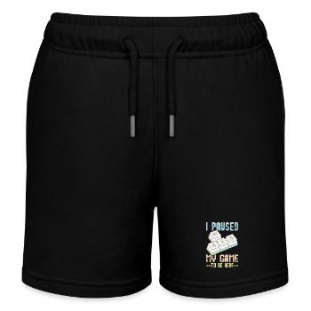 PC Games Player Computer Keyboard - Kids Organic Sweat Shorts by Stanley/Stella - black - Front