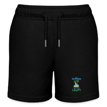 Bald Rentner - Kinder Organic Joggingshorts Mini Bolter von Stanley/Stella - Schwarz - Vorne