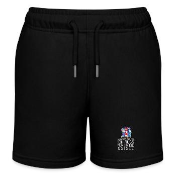 Ostsee Urlaub Geschenk - Kinder Organic Joggingshorts Mini Bolter von Stanley/Stella - Schwarz - Vorne