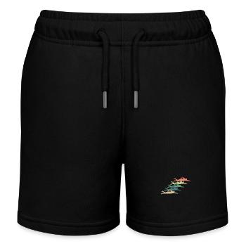 Schwimmen Schwimmer - Kinder Organic Joggingshorts Mini Bolter von Stanley/Stella - Schwarz - Vorne