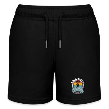 4. Geburtstag Piraten Pirat Kinder - Kinder Organic Joggingshorts Mini Bolter von Stanley/Stella - Schwarz - Vorne