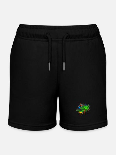Combiner - Short de jogging enfant bio Stanley/Stella - noir