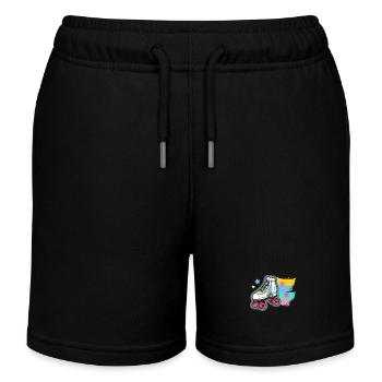 Rollschuhe Rollschuhläufer - Kinder Organic Joggingshorts Mini Bolter von Stanley/Stella - Schwarz - Vorne