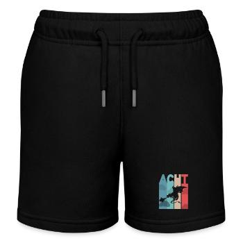 Drache 8 Jahre Kindergeburtstag - Kinder Organic Joggingshorts Mini Bolter von Stanley/Stella - Schwarz - Vorne