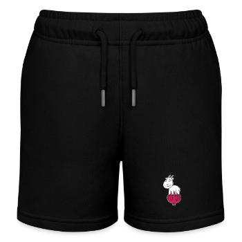 Zwiebel Ziege Ziegenbock - Kinder Organic Joggingshorts Mini Bolter von Stanley/Stella - Schwarz - Vorne
