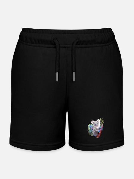 Koala - Short de jogging enfant bio Stanley/Stella - noir