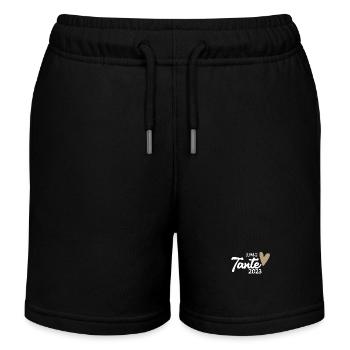 Tante 2023 - Werdende Tante - Tante werden - Kinder Organic Joggingshorts Mini Bolter von Stanley/Stella - Schwarz - Vorne