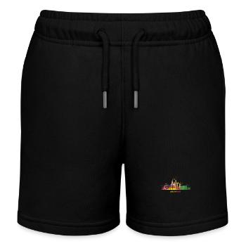 Stuttgart Skyline Bunt Stuttgarter Fernsehturm - Kinder Organic Joggingshorts Mini Bolter von Stanley/Stella - Schwarz - Vorne