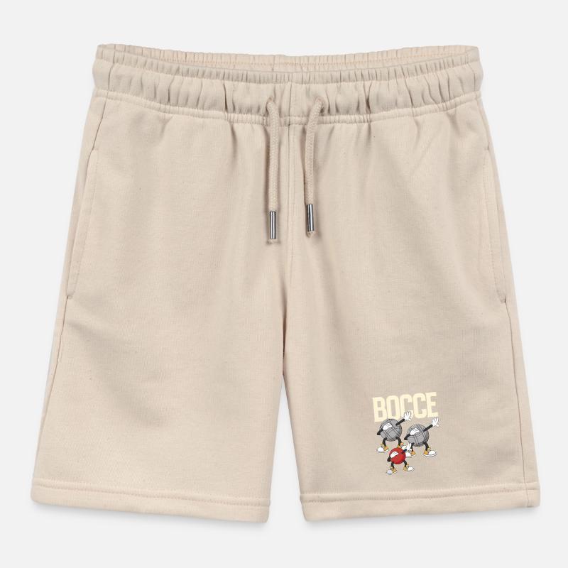 Dabbing Bocce Ball with Jack Bocci Dab Game Bocce Kids Organic Sweat Shorts by Stanley/Stella
