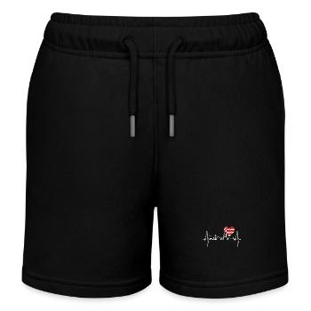 Bremen Skyline Bremer Herzschlag Fan Herz Liebe - Kinder Organic Joggingshorts Mini Bolter von Stanley/Stella - Schwarz - Vorne