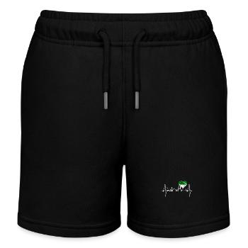 Bremen Skyline Bremer Herzschlag Fan Herz Liebe - Kinder Organic Joggingshorts Mini Bolter von Stanley/Stella - Schwarz - Vorne