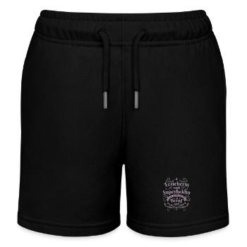 Erzieherin geschenkideen - Kinder Organic Joggingshorts Mini Bolter von Stanley/Stella - Schwarz - Vorne