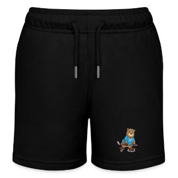 Bâton de hockey sur glace Beaver - Short de jogging enfant bio Stanley/Stella - noir - Devant