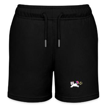 Licorne Chat - Short de jogging enfant bio Stanley/Stella - noir - Devant