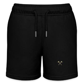 Axt gekreuzte Äxte - Kinder Organic Joggingshorts Mini Bolter von Stanley/Stella - Schwarz - Vorne
