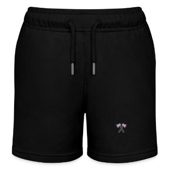 Axe Axes Lumberjack Forester - Kids Organic Sweat Shorts by Stanley/Stella - black - Front