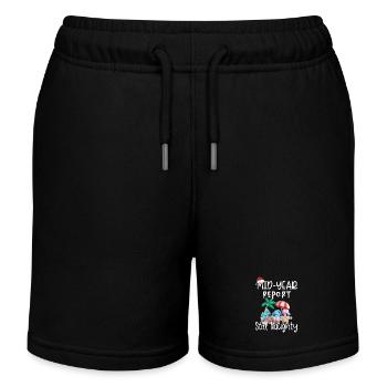 Gnome Semi-Annual Report Still Cheeky - Kids Organic Sweat Shorts by Stanley/Stella - black - Front
