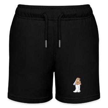 Bär Braut Schleier Hochzeit - Kinder Organic Joggingshorts Mini Bolter von Stanley/Stella - Schwarz - Vorne