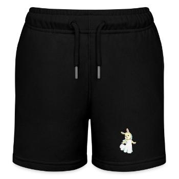 mariage avec voile de mariée lapin - Short de jogging enfant bio Stanley/Stella - noir - Devant
