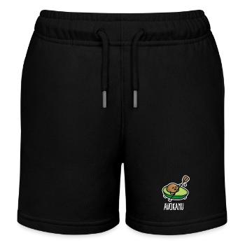 Avokanu lustige Kanu Kanusport Avocado Kajak - Kinder Organic Joggingshorts Mini Bolter von Stanley/Stella - Schwarz - Vorne