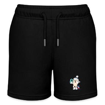 Laca pour coiffure ciseaux - Short de jogging enfant bio Stanley/Stella - noir - Devant