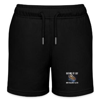 Bildung Ist Gut Aber Chillen Ist Wichtiger Faultie - Kinder Organic Joggingshorts Mini Bolter von Stanley/Stella - Schwarz - Vorne