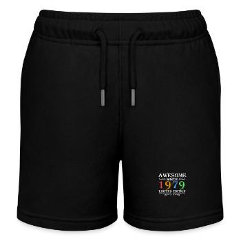 1979 - Jahrgang 1979 - Fantastisch seit 1979 - Kinder Organic Joggingshorts Mini Bolter von Stanley/Stella - Schwarz - Vorne