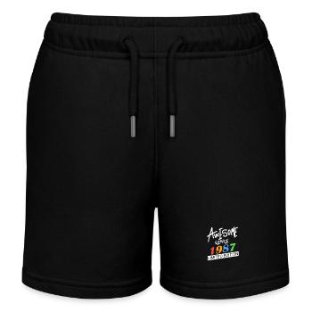 1987 - Jahrgang 1987 - Fantastisch seit 1987 - Kinder Organic Joggingshorts Mini Bolter von Stanley/Stella - Schwarz - Vorne