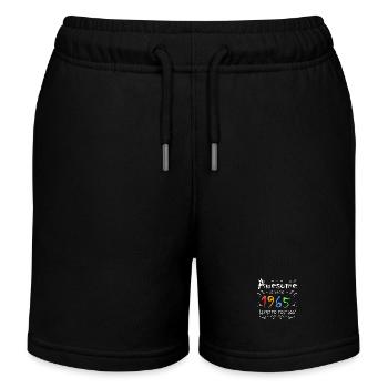 1965 - Jahrgang 1965 - Kinder Organic Joggingshorts Mini Bolter von Stanley/Stella - Schwarz - Vorne
