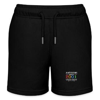 2001 - Jahrgang 2001 - Fantastisch seit 2001 - Kinder Organic Joggingshorts Mini Bolter von Stanley/Stella - Schwarz - Vorne
