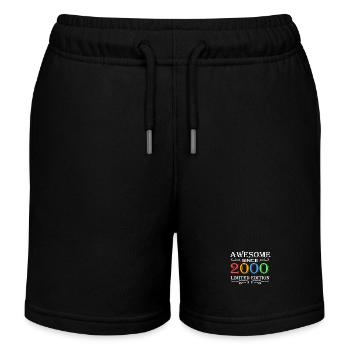 2000 - Vintage 2000 - Fantastic since 2000 - Kids Organic Sweat Shorts by Stanley/Stella - black - Front