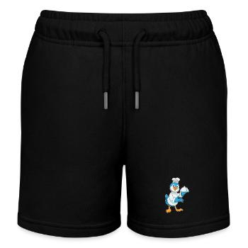 Vogel Koch Servierglocke Kochen - Kinder Organic Joggingshorts Mini Bolter von Stanley/Stella - Schwarz - Vorne
