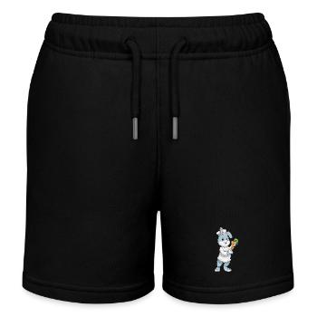 Bunny Cook Cuisinière Cuisinière de Carottes - Short de jogging enfant bio Stanley/Stella - noir - Devant