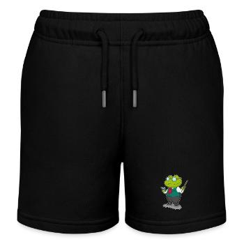 École de lecture des enseignants grenouilles - Short de jogging enfant bio Stanley/Stella - noir - Devant