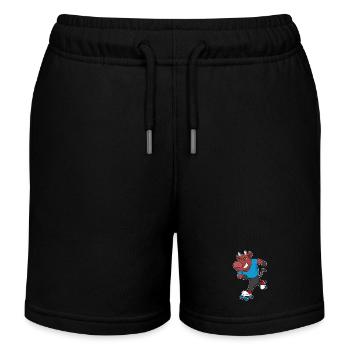 Patins à roulettes Bull Roller Roller - Short de jogging enfant bio Stanley/Stella - noir - Devant