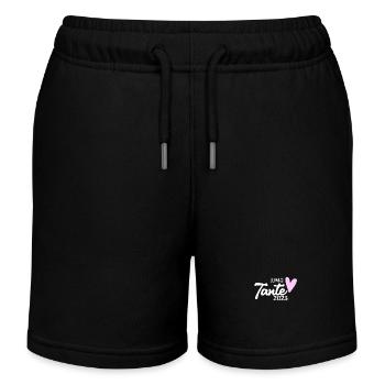 Tante 2023 - Tante werden - Kinder Organic Joggingshorts Mini Bolter von Stanley/Stella - Schwarz - Vorne