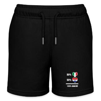 Brillant Italie et Croatie / Cadeau - Short de jogging enfant bio Stanley/Stella - noir - Devant