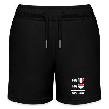 Brillant Italie et Luxembourg / Cadeau - Short de jogging enfant bio Stanley/Stella - noir - Devant