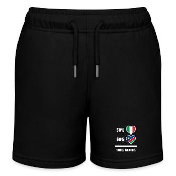 Brilliant Italy and Namibia / Gift - Kids Organic Sweat Shorts by Stanley/Stella - black - Front