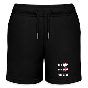 Croatie et Pays-Bas Genial / Cadeau - Short de jogging enfant bio Stanley/Stella - noir - Devant