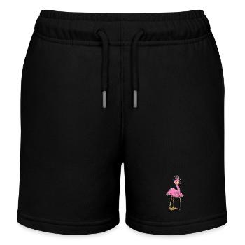 Canne de marche pour les retraités flamants roses - Short de jogging enfant bio Stanley/Stella - noir - Devant