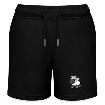 Ange mouton - Short de jogging enfant bio Stanley/Stella - noir - Devant