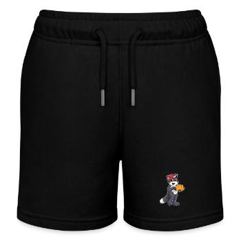 Gant de baseball Cat - Short de jogging enfant bio Stanley/Stella - noir - Devant