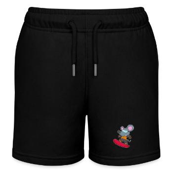 Mouse Snowboarder Snowboard - Short de jogging enfant bio Stanley/Stella - noir - Devant