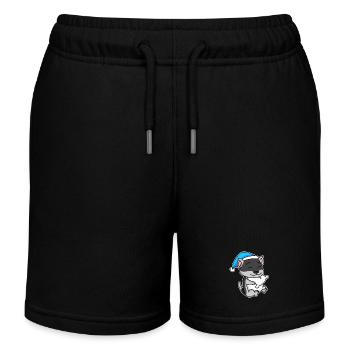 Hund Hunderasse Siberian Husky - Kinder Organic Joggingshorts Mini Bolter von Stanley/Stella - Schwarz - Vorne