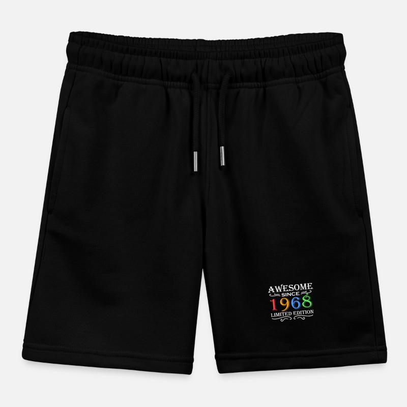 1968 - Born 1968 Kids Organic Sweat Shorts by Stanley/Stella