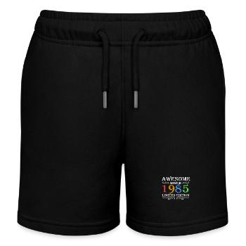 1985 - Jahrgang 1985 - Kinder Organic Joggingshorts Mini Bolter von Stanley/Stella - Schwarz - Vorne